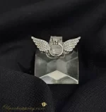 خرید بدلیجات | انگشتر طرح بال فرشته نگین دار