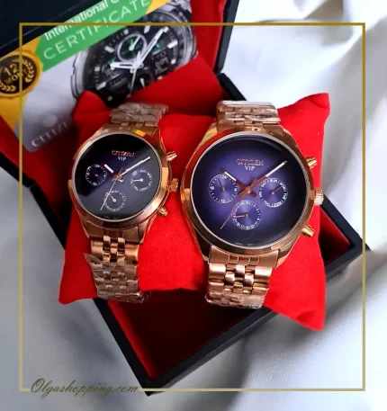 خرید ساعت ست citizen vip صفحه بنفش