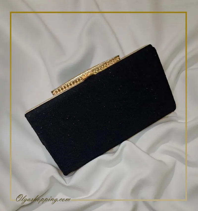 کیف مجلسی شاین دار مشکی خرید کیف مجلسی مشکی شاین دار